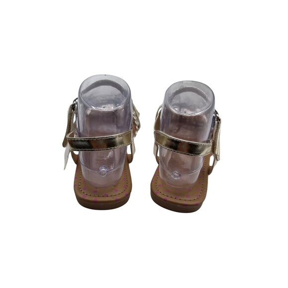 Piper Size 5M Girls Gold Braided Strap Sandals Adjustable Ankle Straps - Picture 10 of 16